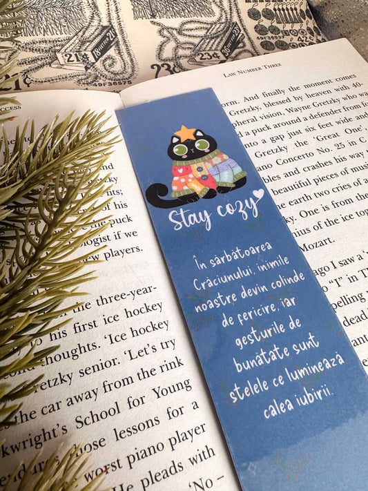 Semn de carte - Stay Cozy - Sunt Artă