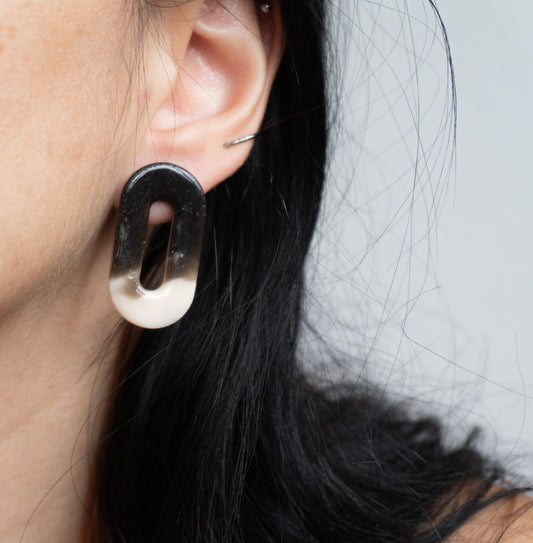 Cercei handmade statement ovali #3