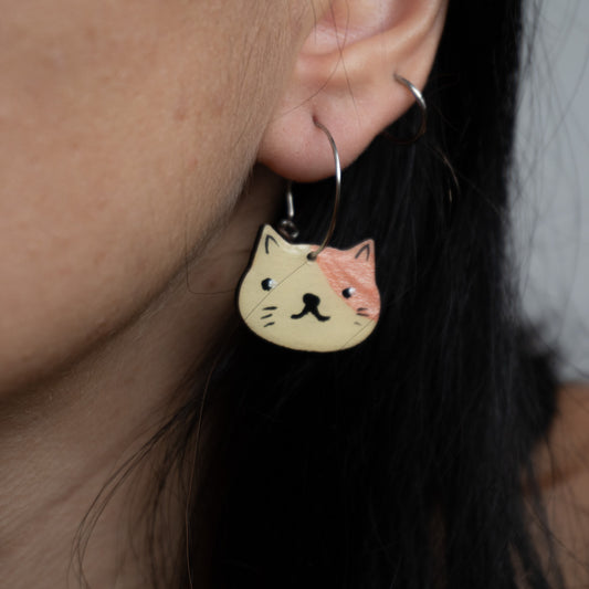 Cercei din lemn - Pisicuțele Jucăușe #7