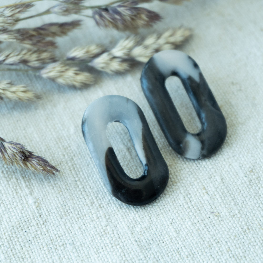 Cercei handmade statement ovali #2