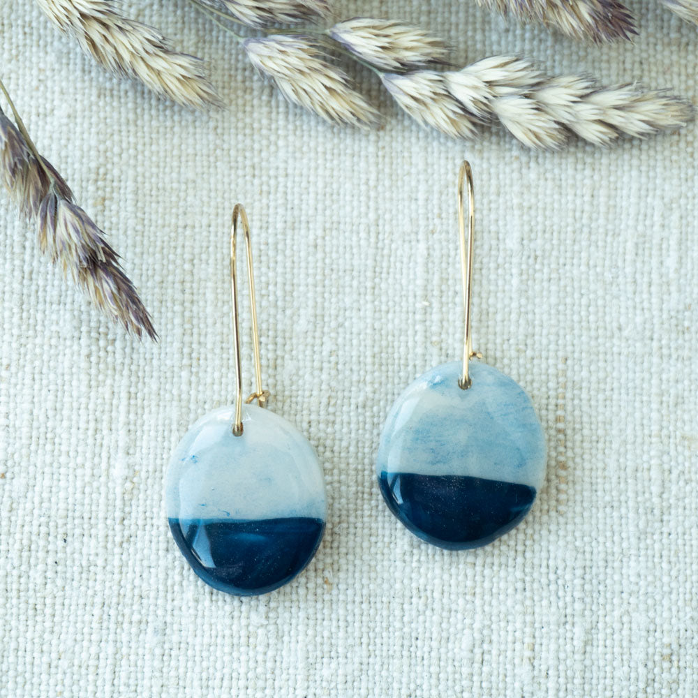 Cercei Handmade- Blue Marble