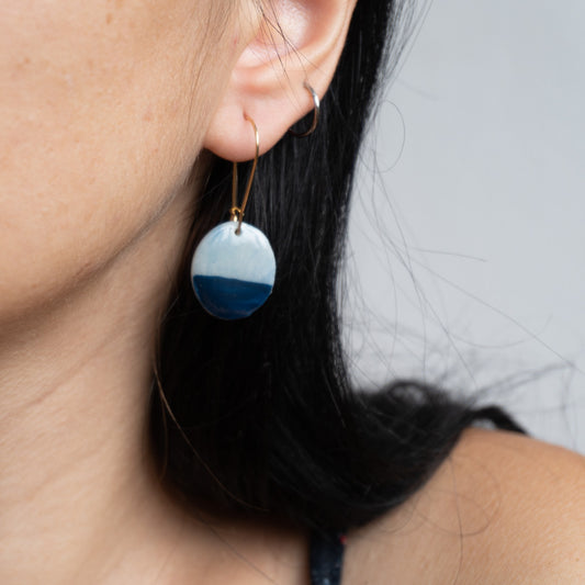 Cercei Handmade- Blue Marble