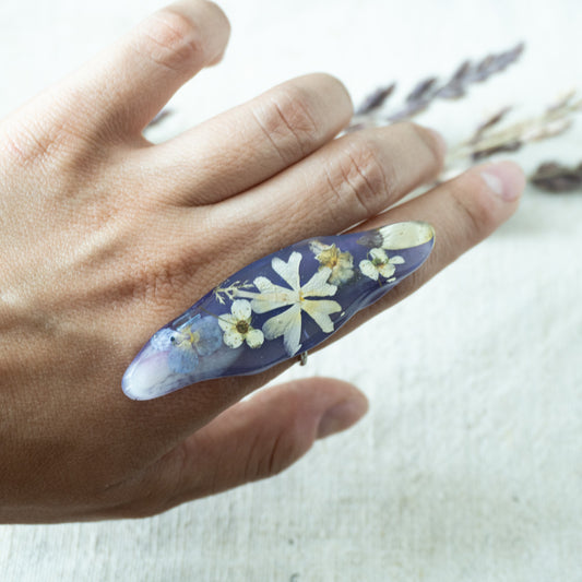 Inel cu floare naturală #4