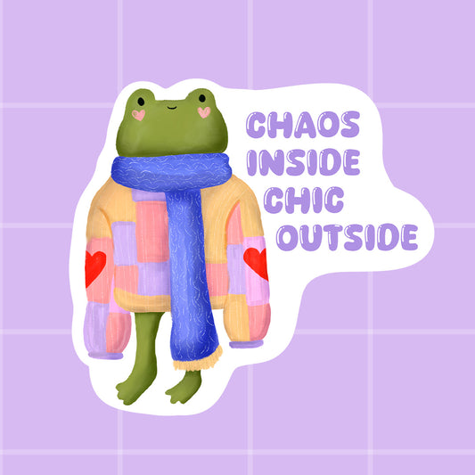 Sticker - Chaos inside, chic outside