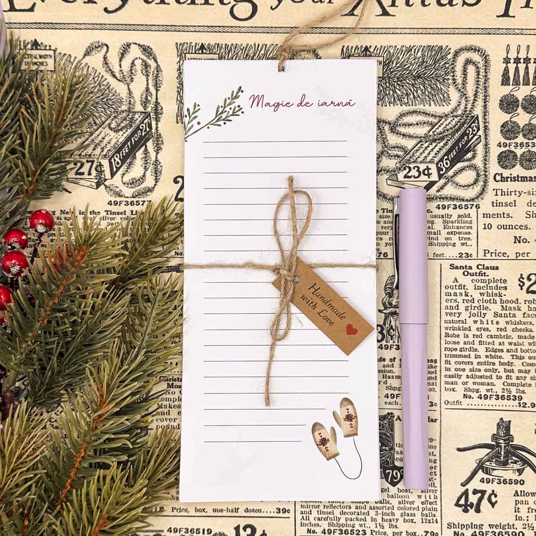 Carnețel - Magie de iarnă - Sunt Artă