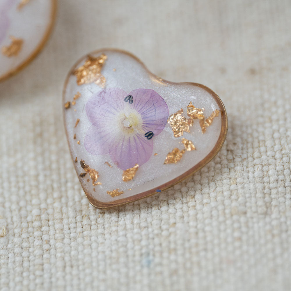 Cercei handmade- Flori naturale de ventrilică