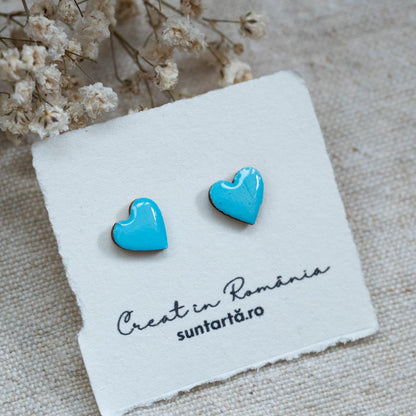Cercei studs inimioare