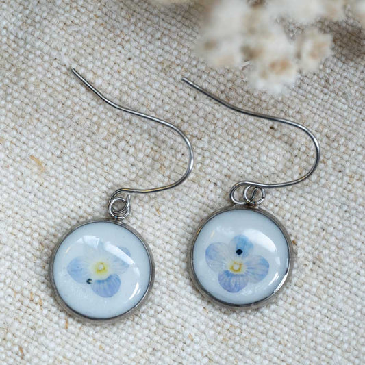 Cercei cu flori naturale