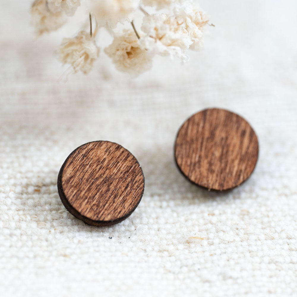 Cercei din lemn - Earthy Dreams Studs