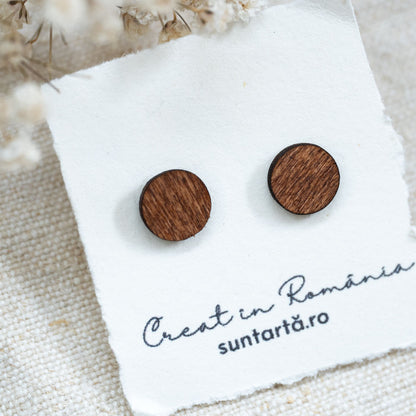 Cercei din lemn - Earthy Dreams Studs