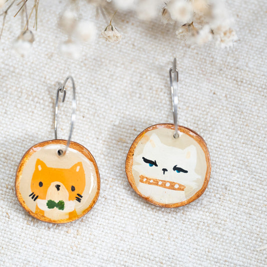 Cercei din lemn- The Aristocats