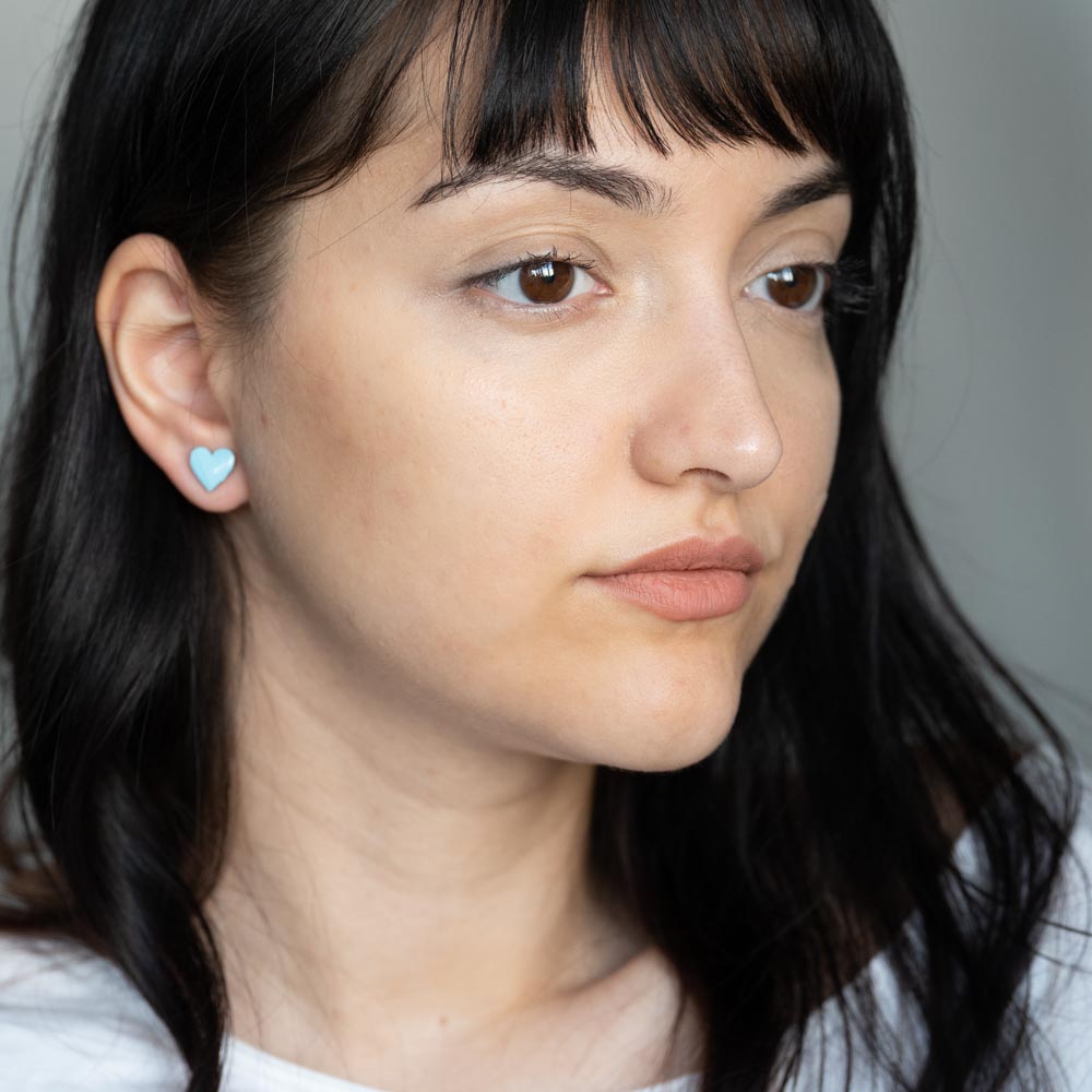 Cercei studs inimioare