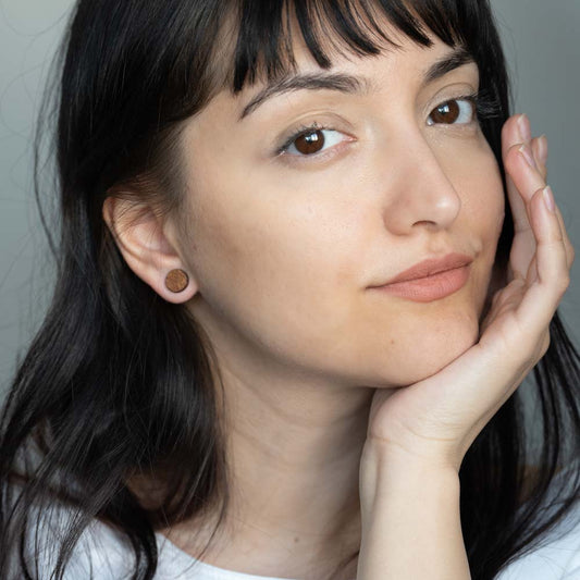 Cercei din lemn - Earthy Dreams Studs