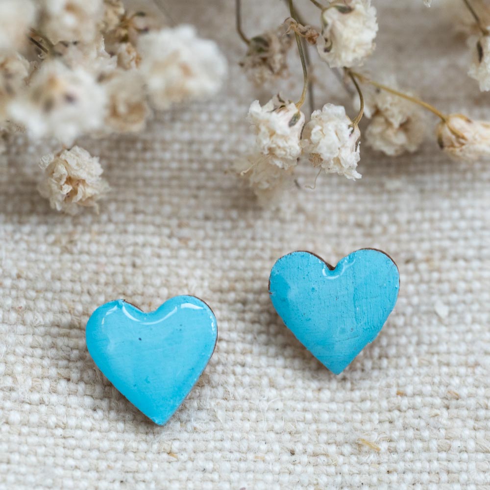 Cercei studs inimioare