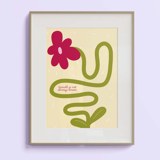 Art Print - Growth is not linear
