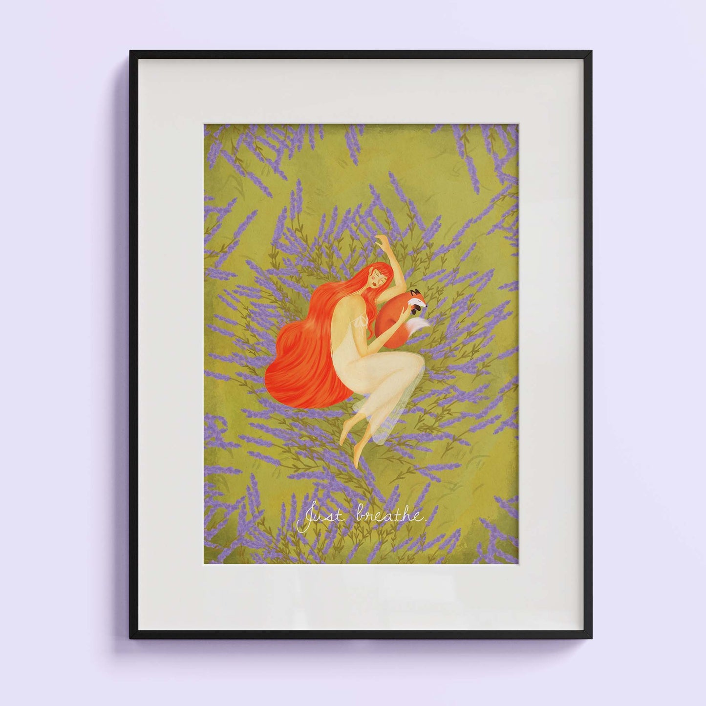 Art Print- Just breathe