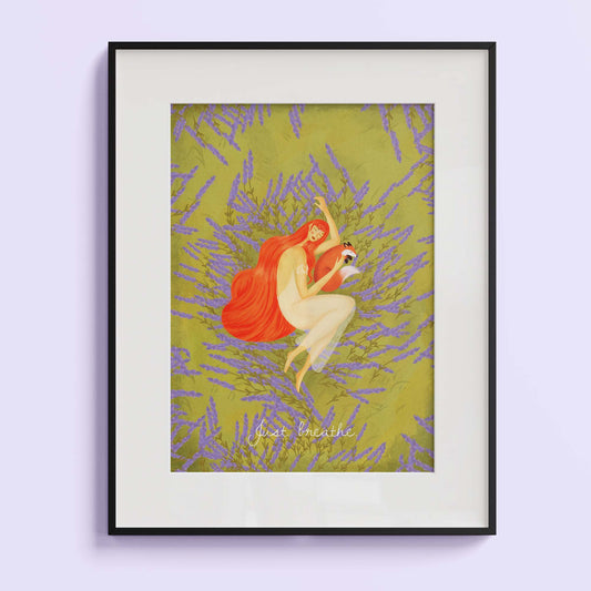 Art Print- Just breathe