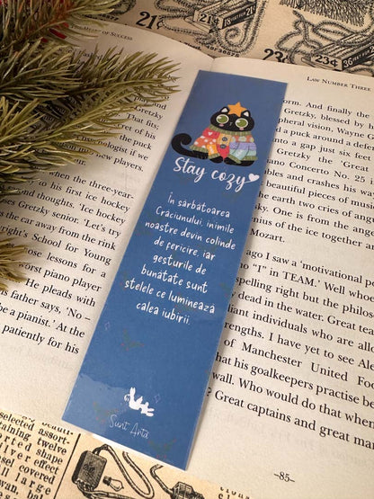 Semn de carte - Stay Cozy - Sunt Artă