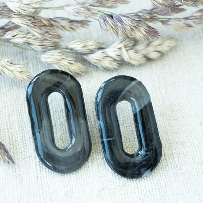 Cercei handmade statement ovali #4