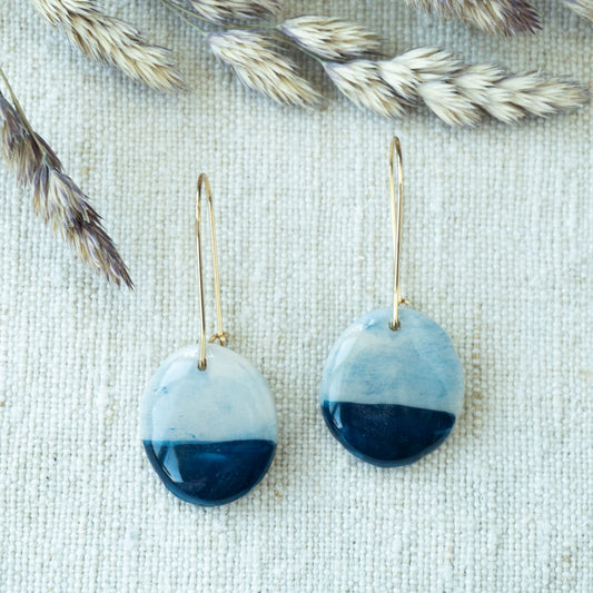 Cercei Handmade- Blue Marble