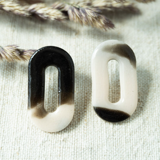 Cercei handmade statement ovali #3