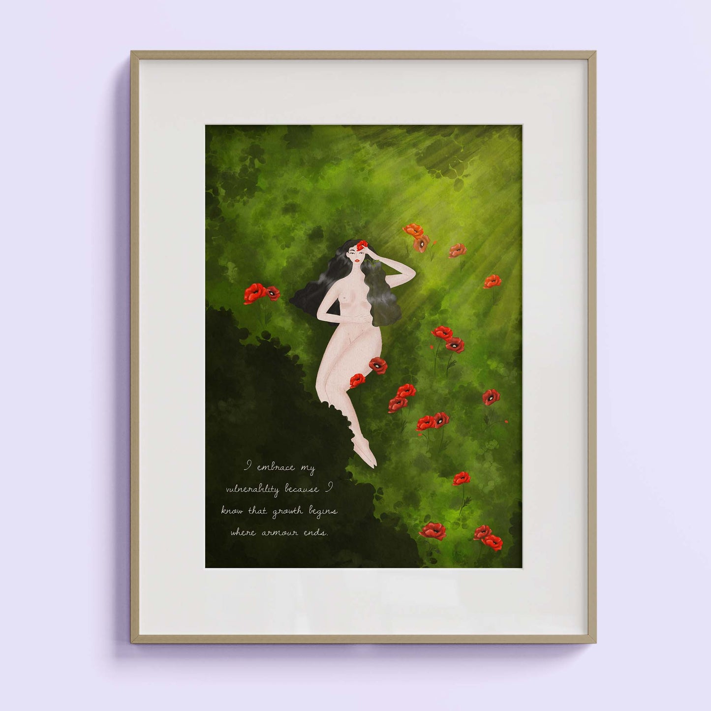 Art Print- I embrace my vulnerability
