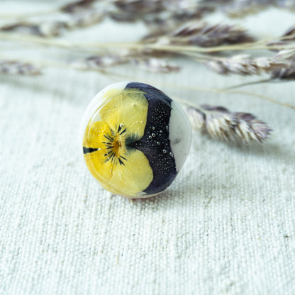 Inel cu floare naturală #5