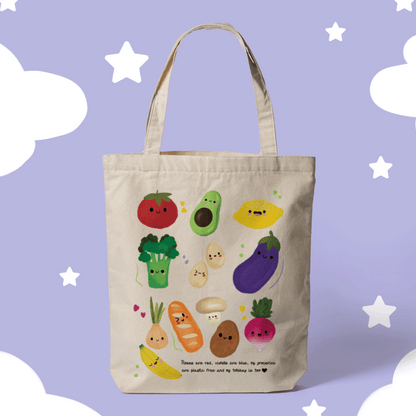 Tote bag-Super Veggies - Sunt Artă