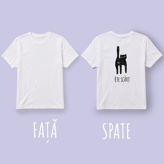 Tricou - Ete scârț - Print Spate